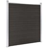vidaXL Gir&eth;ingaeining WPC 180x186 cm Sv&ouml;rt