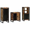 vidaXL Ba&eth;herbergismublasett me&eth; sk&uacute;ffu 3 pcs Solid endurheimt tr&eacute;
