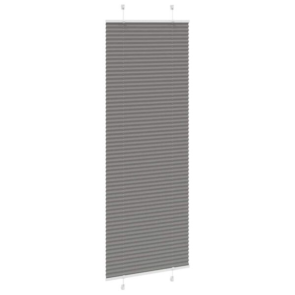 vidaXL Pleated Blind Antracite 70x200 cm Efni Breidd 69,4 cm Polyester