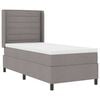 vidaXL LED Box Spring R&uacute;m me&eth; d&yacute;nu M&oacute;gr&aacute;r 90 x 200 cm d&uacute;kur