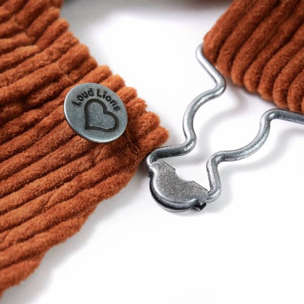 Smekkbuxnakj&oacute;ll &uacute;r Rifflu&eth;u Flaueli fyrir B&ouml;rn Kon&iacute;akbr&uacute;nn 104