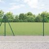 vidaXL Gir&eth;ingarp&oacute;stur Gr&aelig;nn 25 x 1,2 m (12 x 12 mm nets) St&aacute;l og PVC