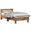 vidaXL Ramsv&iacute;k Gamalt timbur 193 x 95 x 88 cm Samsettur vi&eth;ur
