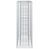 vidaXL Gabion h&aelig;kka&eth; r&uacute;m Silfur 90 x 50 x 150 cm Galvaniserad st&aacute;l