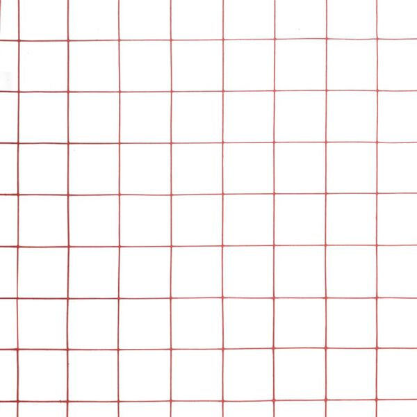 vidaXL H&aelig;nsnanet St&aacute;lgir&eth;ing me&eth; PVC H&uacute;&eth;un 25x0,5 m Rau&eth;