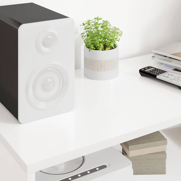 vidaXL Sj&oacute;nvarpssk&aacute;pur Hv&iacute;tt 100 x 35 x 40 cm Samsettur vi&eth;ur