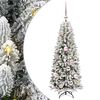 vidaXL Gervi j&oacute;latr&eacute; me&eth; 150 LED Hv&iacute;tt 120 cm PVC, Plast, St&aacute;l og PE
