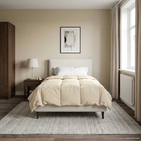 vidaXL Full &aacute;rs d&yacute;na S&iacute;&eth;la&eth; Rj&oacute;malitur 135 x 200 cm M&iacute;kr&oacute;f&iacute;ber