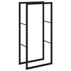 vidaXL Eldivi&eth;argrind Svartur 55x30x116 cm St&aacute;l