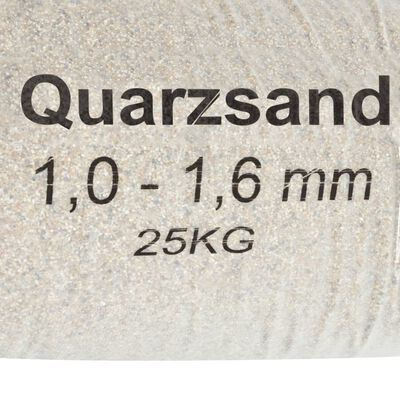 vidaXL Síusandur 25 kg 1,0-1,6 mm