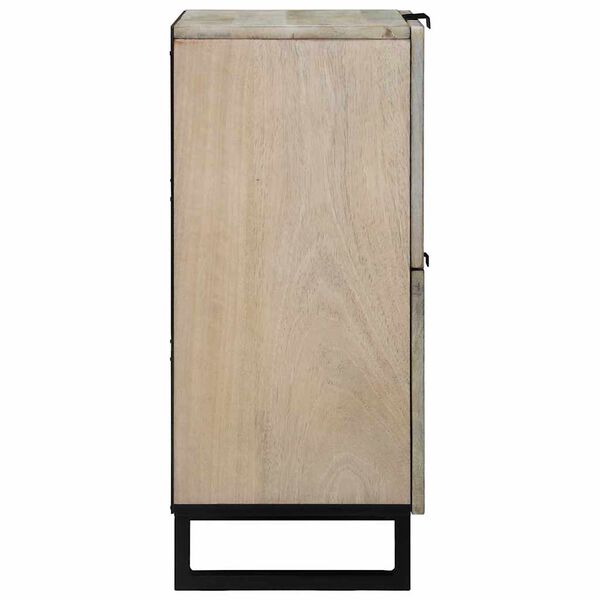 vidaXL Mi&eth;jageymsluk&aacute;p og hillur Hv&iacute;tt og svart 60 x 33 x 75 cm