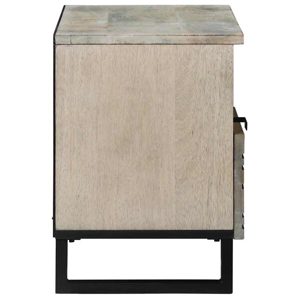 vidaXL TV einingar með skúffu Hvítt 80 x 33 x 46 cm Samsettur viður