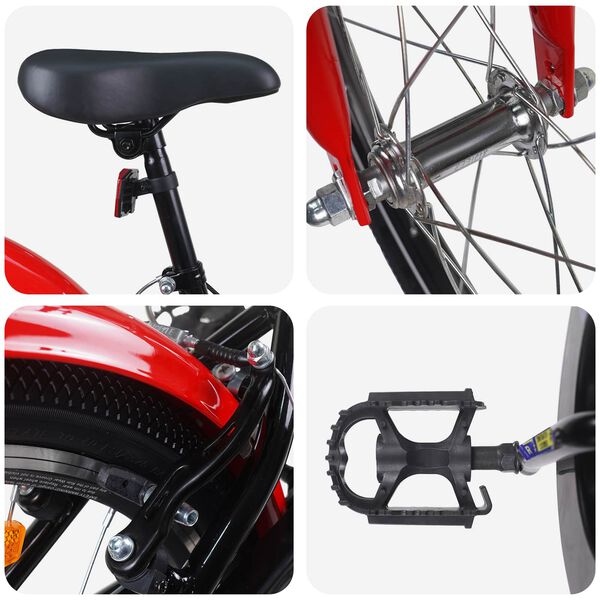 vidaXL Barnahj&oacute;l 20 Tommur fyrir 6-11 &aacute;ra Bl&aacute;r Hv&iacute;tur