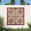 vidaXL Veggskreyting &iacute; Gar&eth;inn 55x55 cm Corten St&aacute;l M&aacute;r&iacute;sk h&ouml;nnun