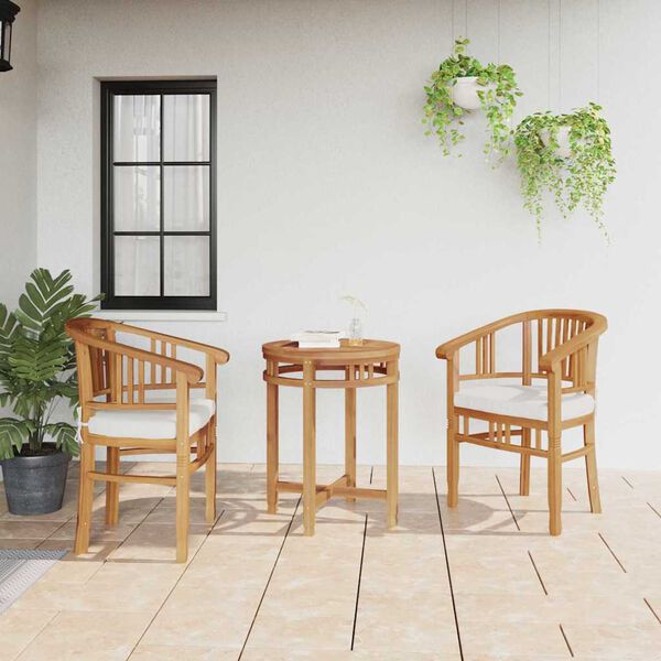 vidaXL St&oacute;ll me&eth; p&uacute;&eth;i 2 pcs Br&uacute;nn 63 x 58 x 89 cm Solid teak vi&eth;ur
