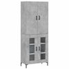 vidaXL H&aacute;r Sk&aacute;pur Steypugr&aacute;r 69,5x34x180 cm Samsettur Vi&eth;ur