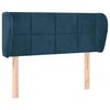vidaXL H&ouml;f&eth;agafl me&eth; Eyrum 83x23x78/88 cm D&ouml;kkbl&aacute;tt Flauel