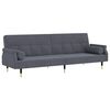 vidaXL Svefns&oacute;fi Me&eth; P&uacute;&eth;um Dark Grey Velvet