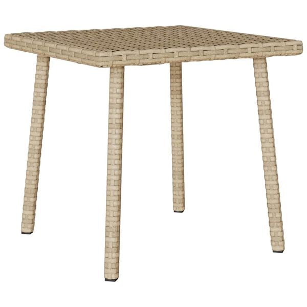 vidaXL Gar&eth;s&oacute;fabor&eth; R&eacute;tthyrnd Beige 40x40x37 cm P&oacute;l&yacute;rattan
