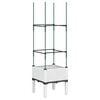 vidaXL Gr&oacute;&eth;urkassi me&eth; Rimlagrind 40x40x142,5 cm Hv&iacute;tt PP