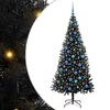 vidaXL J&oacute;latr&eacute; me&eth; 300 LED me&eth; standi Svartur 180 cm PVC