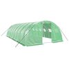 vidaXL Gr&oacute;&eth;urh&uacute;s me&eth; St&aacute;lgrind Gr&aelig;nt 32 m&sup2; 8x4x2 m