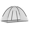 vidaXL mosk&iacute;t&oacute;net Mongol&iacute;a me&eth; opum 220 m&ouml;skvar&nbsp;Svart&nbsp;200x120x130 cm