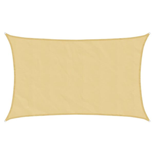 vidaXL S&oacute;lskyggnisegl Sandhv&iacute;tt 8x5 m 100% P&oacute;l&yacute;ester Oxford