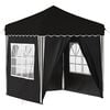 vidaXL Pop-up part&yacute; tjald Svartur 195 x 195 x 245 cm Oxford efni