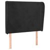 vidaXL H&ouml;f&eth;agafl me&eth; Eyrum 103x23x118/128 cm Sv&ouml;rt Flauel