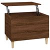 vidaXL S&oacute;fabor&eth; Br&uacute;nn Eikarlitur 60x44,5x45 cm Samsettur Vi&eth;ur