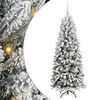 vidaXL Gervi j&oacute;latr&eacute; me&eth; 150 LED Hv&iacute;tt 150 cm PVC, Plast, St&aacute;l og PE