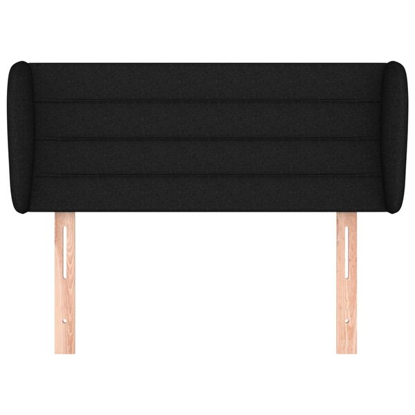 vidaXL H&ouml;f&eth;agafl me&eth; Eyrum 93x23x78/88 cm Svart Efni