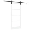 vidaXL Rennidyr ORKDAL Hv&iacute;tt 93 x 211 cm Gegnheil fura og gler