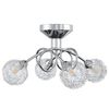 vidaXL Loftlampi me&eth; Mesh Wire Shades fyrir 4 G9 LED lj&oacute;s
