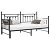 vidaXL Dagr&uacute;mgrind Svartur 90 x 190 cm St&aacute;l