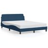 vidaXL R&uacute;mgrind me&eth; H&ouml;f&eth;agafli Dover Bl&aacute;r 120x200 cm Tau&aacute;kl&aelig;&eth;i