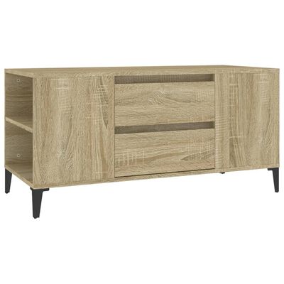 vidaXL Sjónvarpsskápur Sonoma Eik 102x44,5x50 cm Samsettur Viður