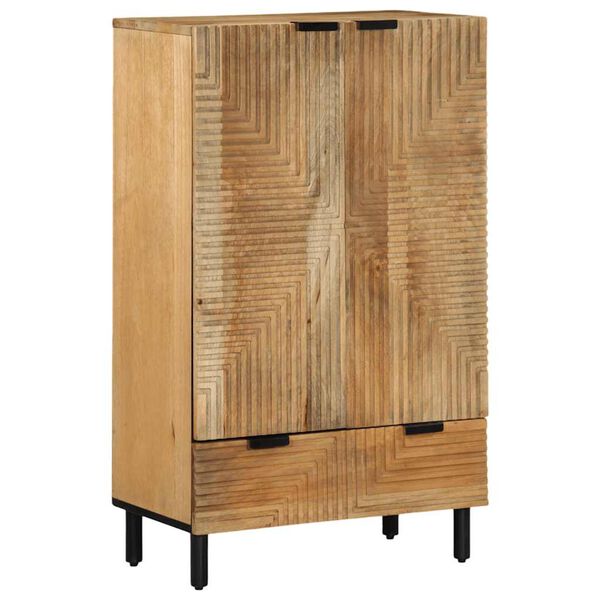 vidaXL Highboard Br&uacute;n 60x33x100 cm Solid Wood Mang&oacute;