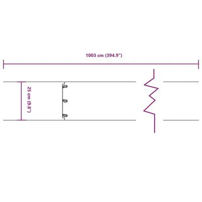 vidaXL Garðkantar 10 stk. 25x103 cm Sveigjanlegt Corten-stál