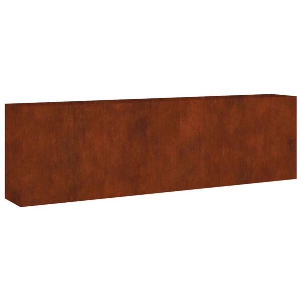 vidaXL Upph&aelig;kka&eth; Gar&eth;ker 280x40x80 cm Corten St&aacute;l