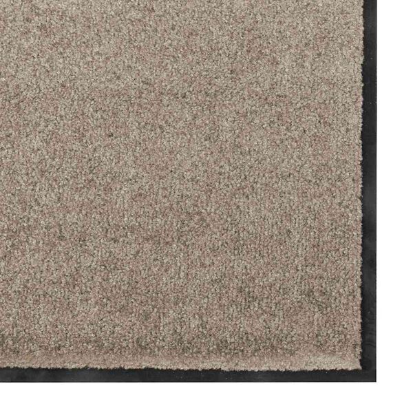 vidaXL Dyramotta Beige og svartur 90 x 150 cm Polypropylene og vinyl