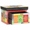vidaXL Noat&ouml;flu sk&aacute;pur me&eth; sk&uacute;ffu 2 pcs Marglitur 40 x 30 x 28 cm