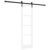 vidaXL Rennidyr ORKDAL Hv&iacute;tt 61 x 198,5 cm Gegnheil fura og gler