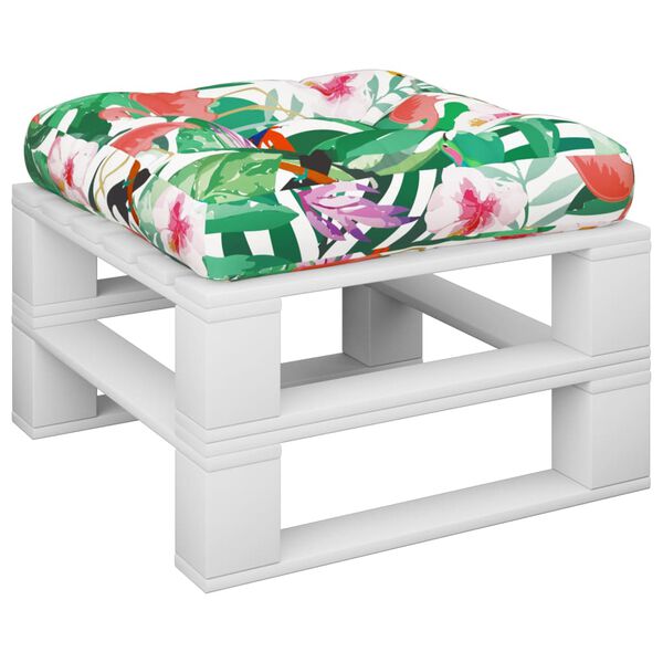 vidaXL Sessa fyrir Brettas&oacute;fa Marglitu&eth; 50x50x12 cm Efnis&aacute;kl&aelig;&eth;i