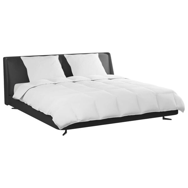 vidaXL Rúmfatasett með kodda 3 pcs Hvítt Dúnfjaðrir