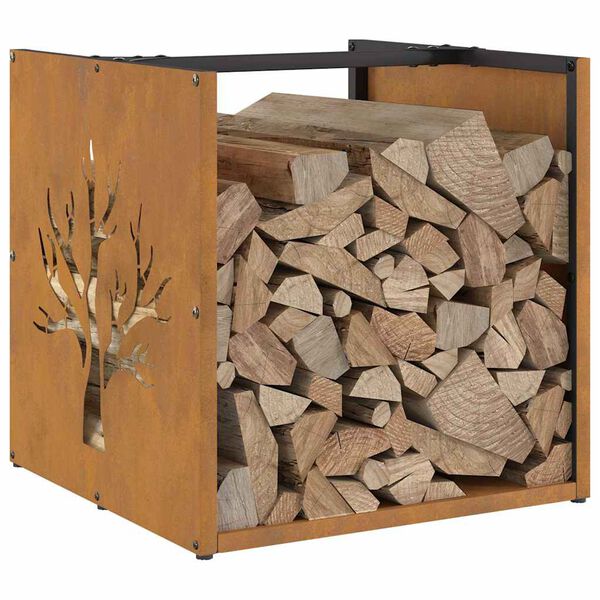 vidaXL Eliviðargrind 40x40x40 cm Veðurstál