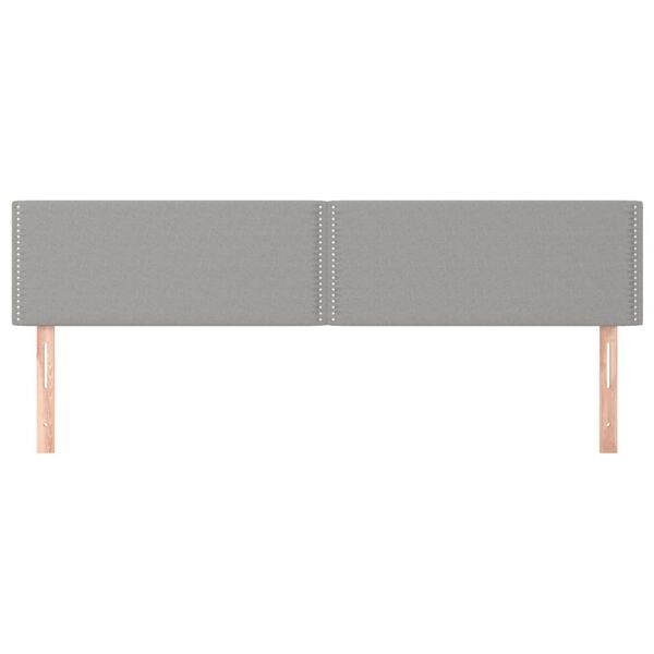 vidaXL H&ouml;fu&eth;gaflar Lj&oacute;sgr&aacute;tt 200x5x78/88 cm Efni