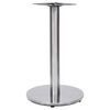 vidaXL Bistro Bor&eth;f&oacute;tur Silfur &Oslash;45x72 cm Ry&eth;fr&iacute;tt st&aacute;l