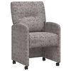 vidaXL Matsalur st&oacute;lar me&eth; hj&oacute;lum 2 pcs Lj&oacute;sgr&aacute;tt 57 x 67 x 95 cm